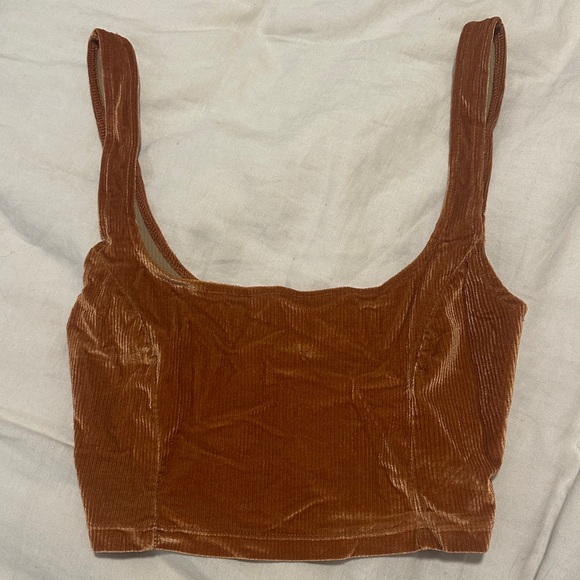 Urban Outfitters | Tops | Urban Outfitters Velvet Rust Tank Top | Poshmark